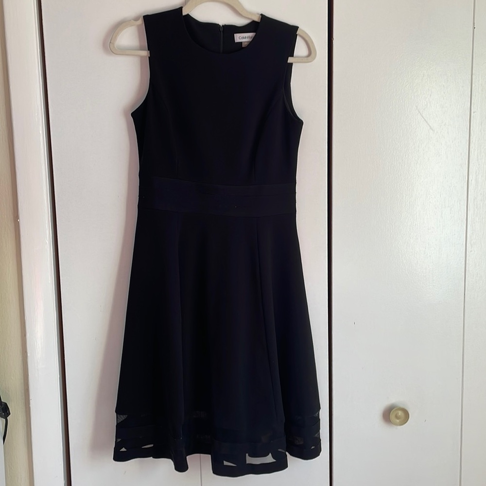 Calvin Klein Black Fit and Flare Dress